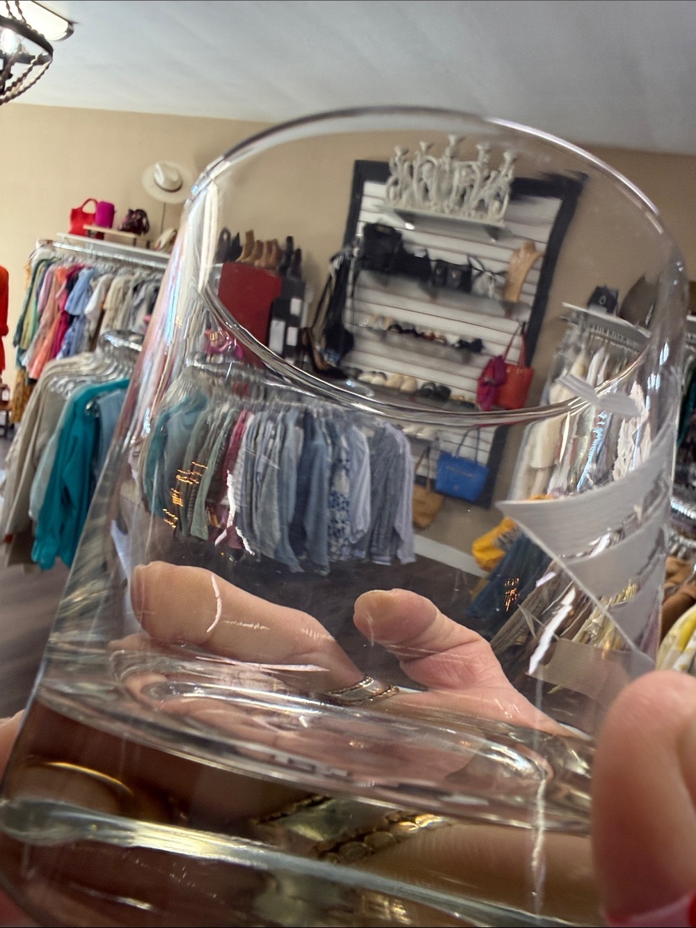 Vintage Javit Crystal Clipper Ship Etched Rock Glasses set of 6 - Picture 5 of 10
